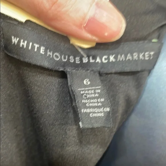 White House Black Market Black Sleeveless Sheath Dress - Picture 4 of 5